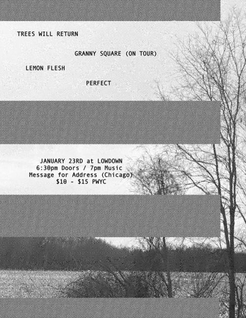 Perfect, Lemon Flesh, Granny Square, Trees Will Return