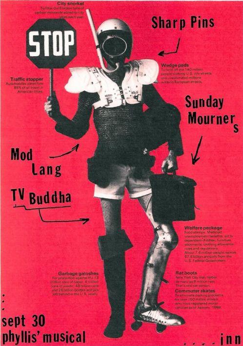 Sharp Pins, Mod Lang, TV Buddha, Sunday Mourners