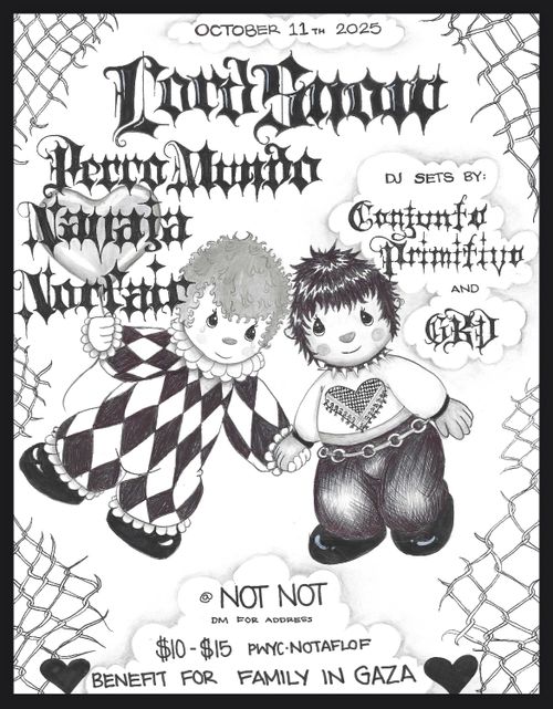 BENEFIT SHOW: lord snow, Perro Mundo, Conjunto Primitivo, norfair, NAVAJA, gbd 
