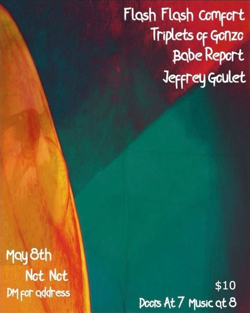 Flash Flash Comfort, Triplets of Gonzo,  Babe Report, Jeffrey Goulet