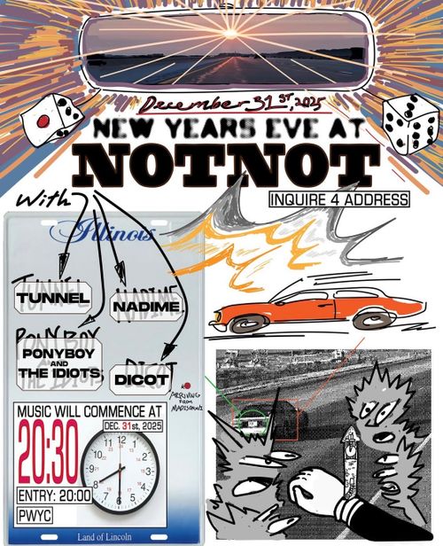 NYE Show: Tunnel, Nadine, Ponyboy & the Idiots, Dicot