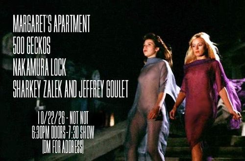 Margaret's Apartment,  500 Geckos, Nakamura Lock, Sharky Zalek/Jeffrey Goulet 