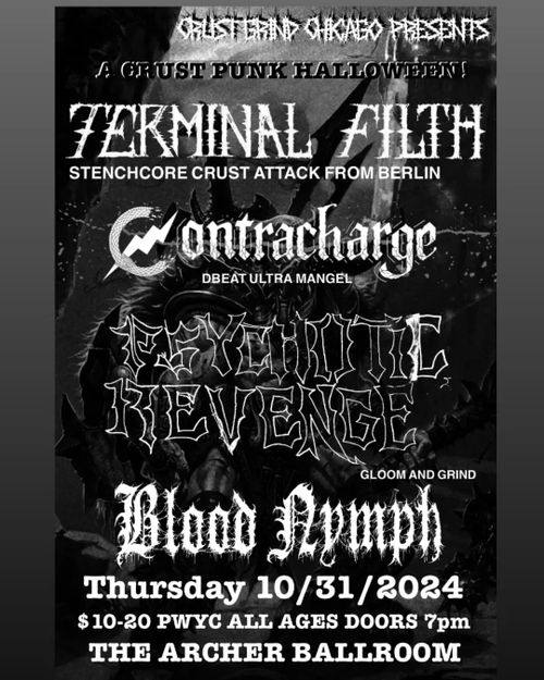 Terminal Filth (DE), Contracharge, Psychotic Revenge, Blood Nymph