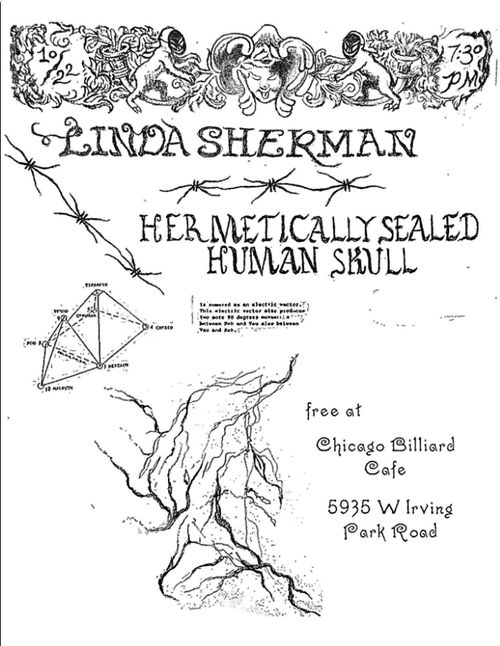 Linda Sherman & Hermetically Sealed Human Skull
