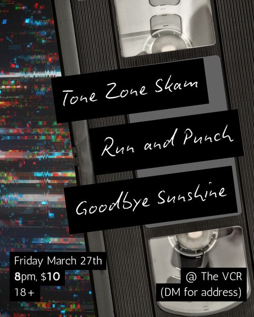 Ska & Punk @ VCR! feat Tone Zone Skam / Run and Punch / Goodbye Sunshine