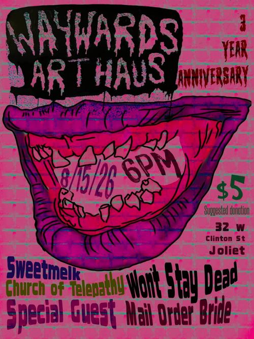Waywards Art Haus' 3 Year Anniversary