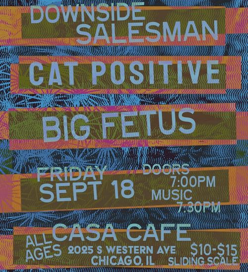 Downside Salesman / Cat Positive / Big Fetus @ Casa Cafe - - ALL AGES