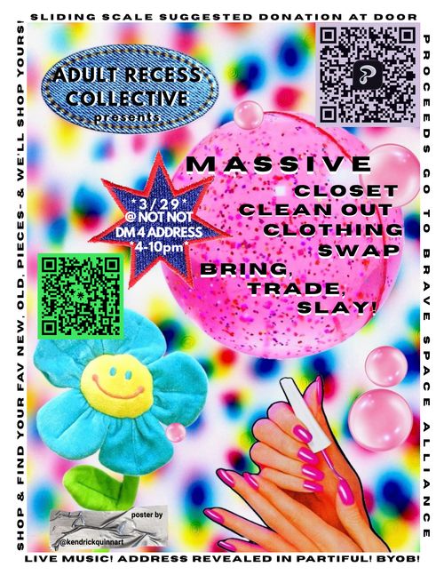 Adult Recess Presents: Spring 2026 Clothing Swap