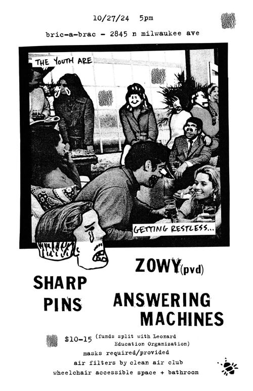 ZOWY (PVD), SHARP PINS, ANDWERING MACHINES 