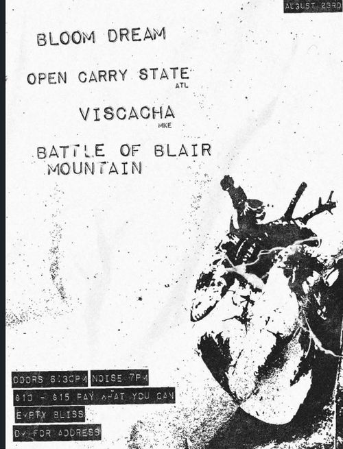 Blood Dream, Open Carry State, Viscacha, Battle of Blair Mountain