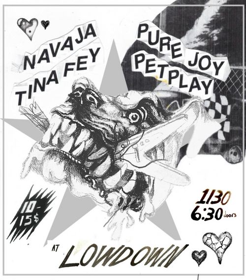 Navaja, Pet Play, Pure Joy, & Tina Fey