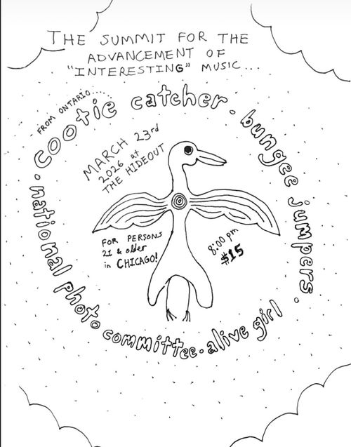 Cootie catcher, npc, bungee jumpers, alive girl