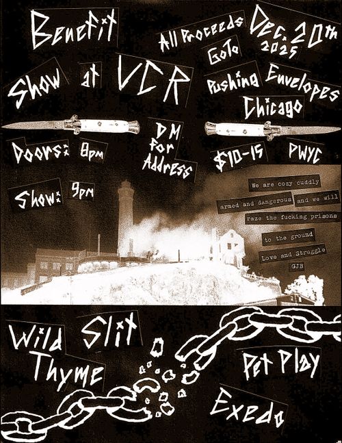 Exedo, Slit, Pet Play and Wild Thyme - Benefit show for Pushing Envelopes Chicago