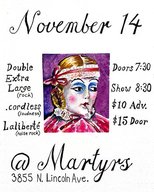 XXL, .cordless, Laliberté @ Martyrs’