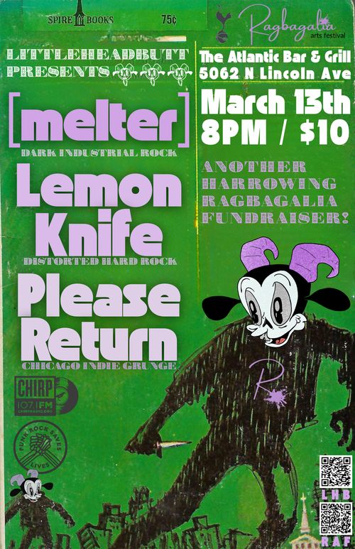 littleHEADbutt presents [melter], Lemon Knife, & Please Return