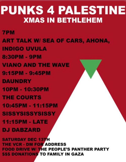 Punks 4 Palestine: XMAS IN BETHLEHEM