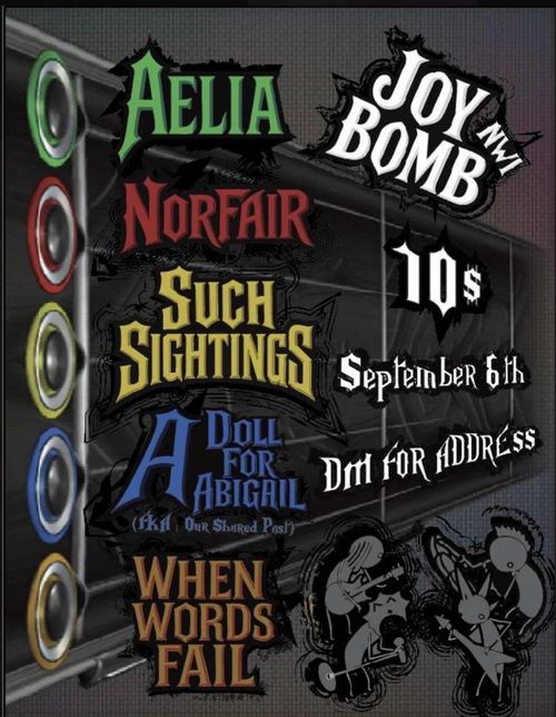 September 6th at Joybomb 